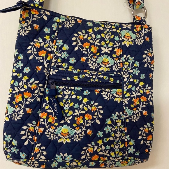 Vera Bradley Handbags - Vera Bradley Chandelier Floral Navy Blue crossbody purse bag